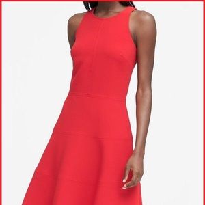 Stretch racerback and flare dress